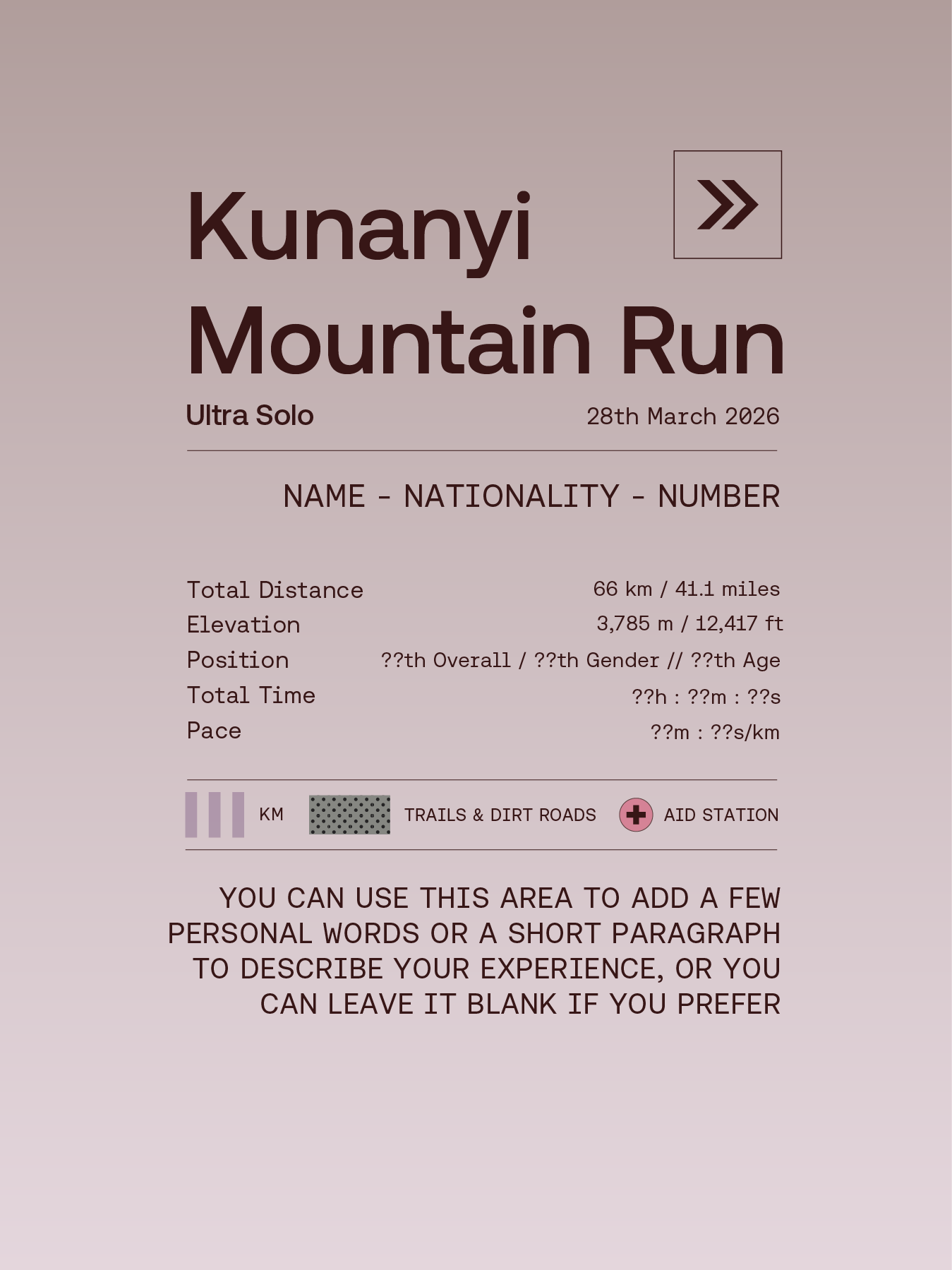 Kunanayi Mountain Run