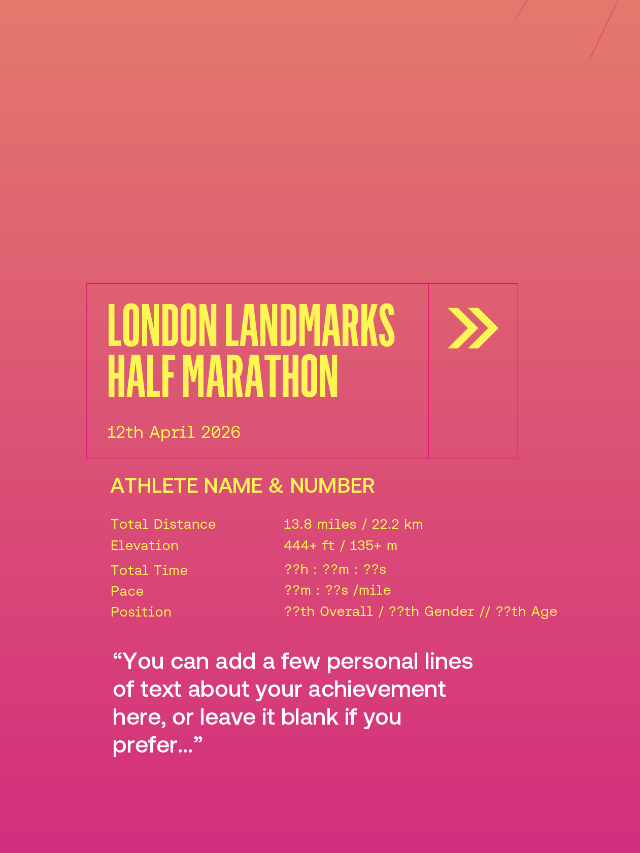 London Landmarks Half Marathon